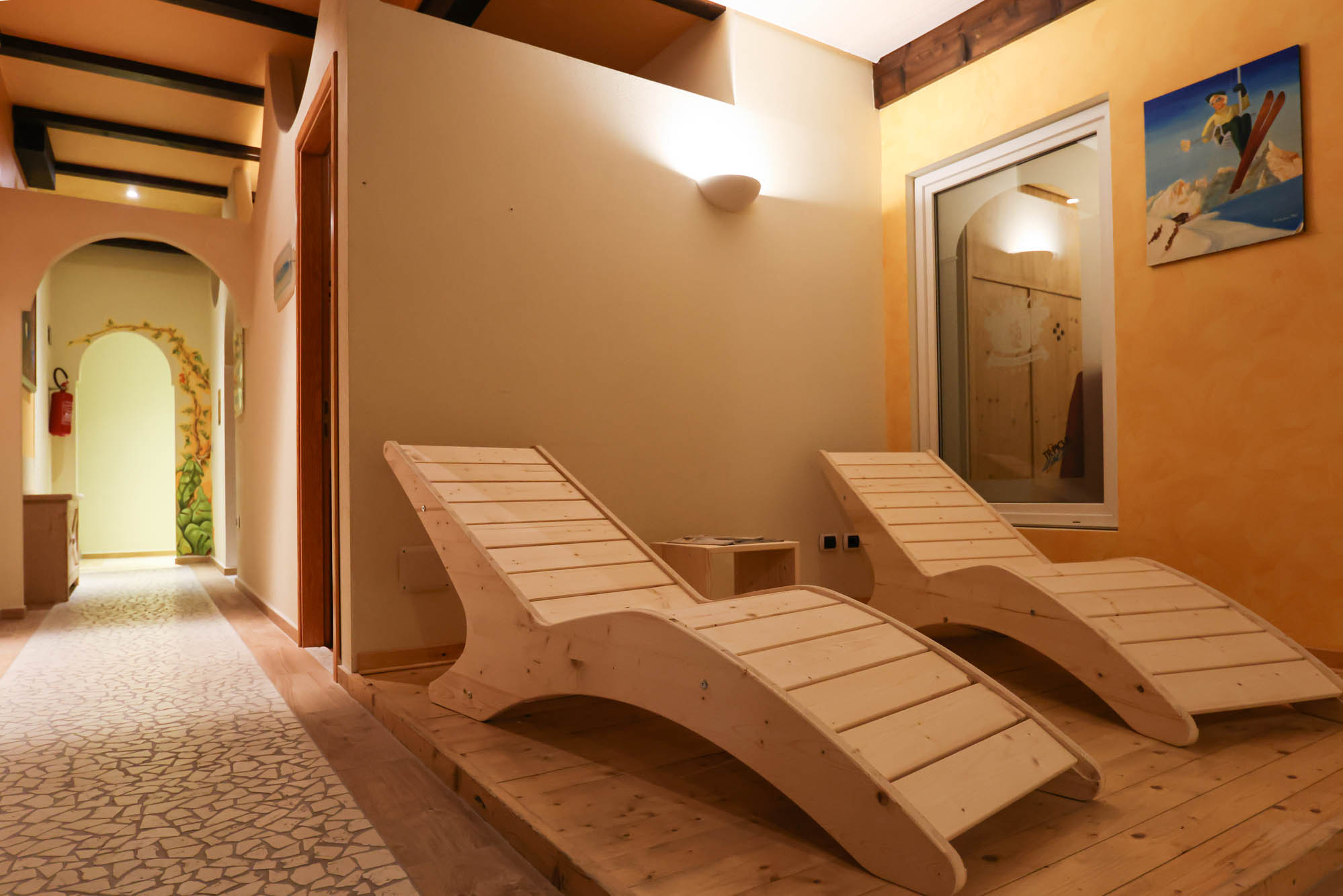 Area relax Grand Hotel des Alpes, albergo 4 stelle con centro benessere in centro a San Martino di Castrozza