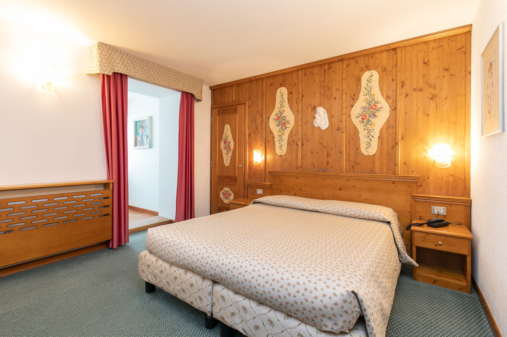 Camera Comfort Room per coppie, Grand Hotel des Alpes in centro a San Martino di Castrozza