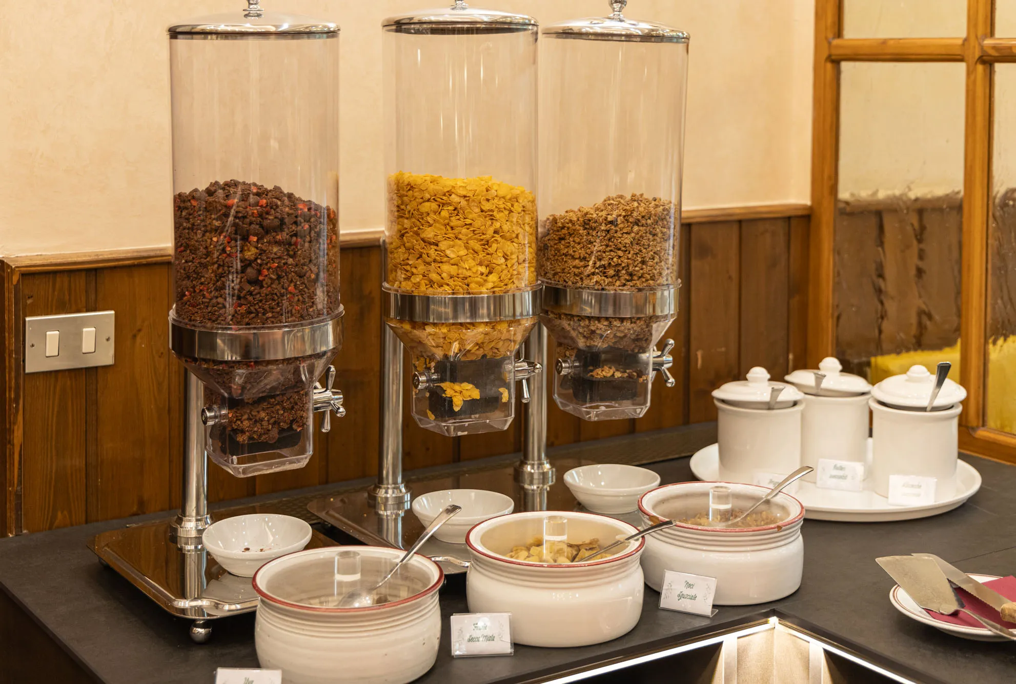 Cereali colazione a buffet