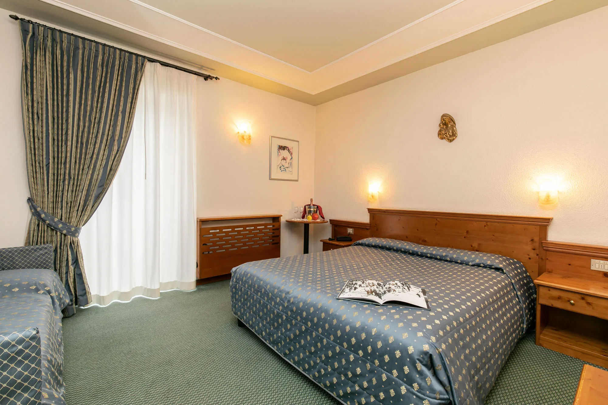 Camera Comfort Room per coppie, Grand Hotel des Alpes in centro a San Martino di Castrozza