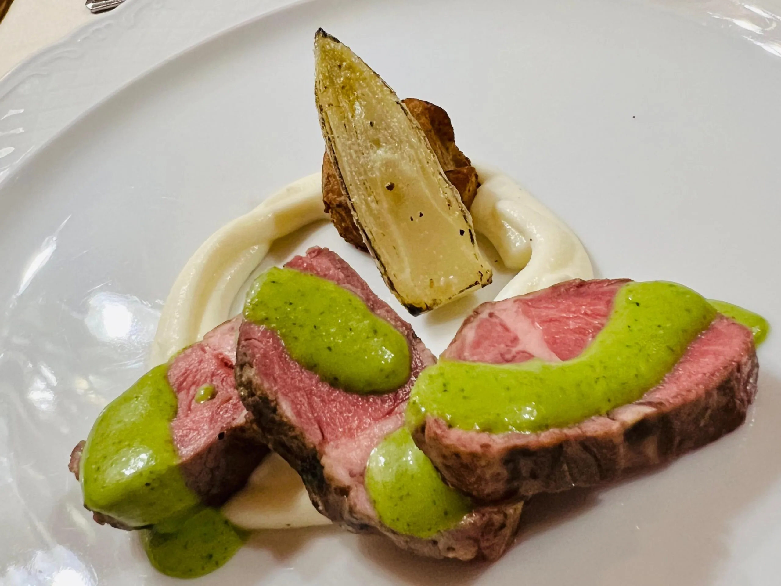 Piatto gourmet del ristorante Il Cervo