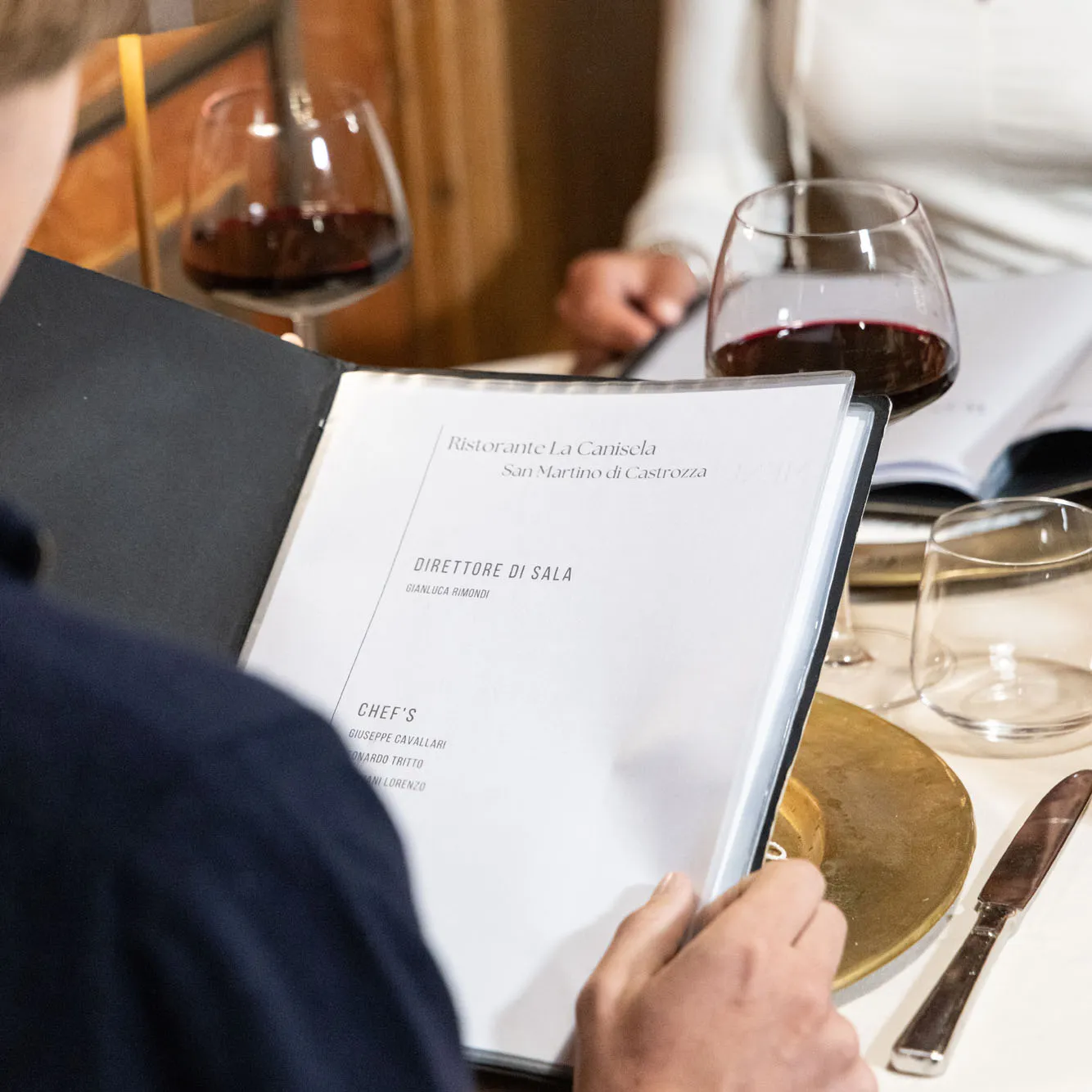 Menù del ristorante La Canisela a San Martino di Castrozza